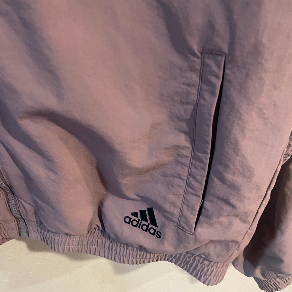 Adidas Mauve Bomber Jacket Big Kids Size Large - Picture 4 of 7